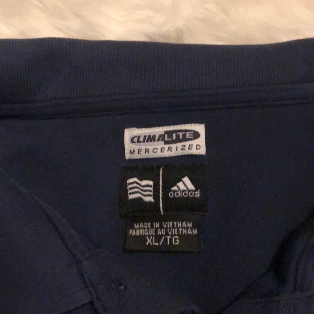 💟 Men’s ADIDAS Navy Polo 👕 - Picture 2 of 4
